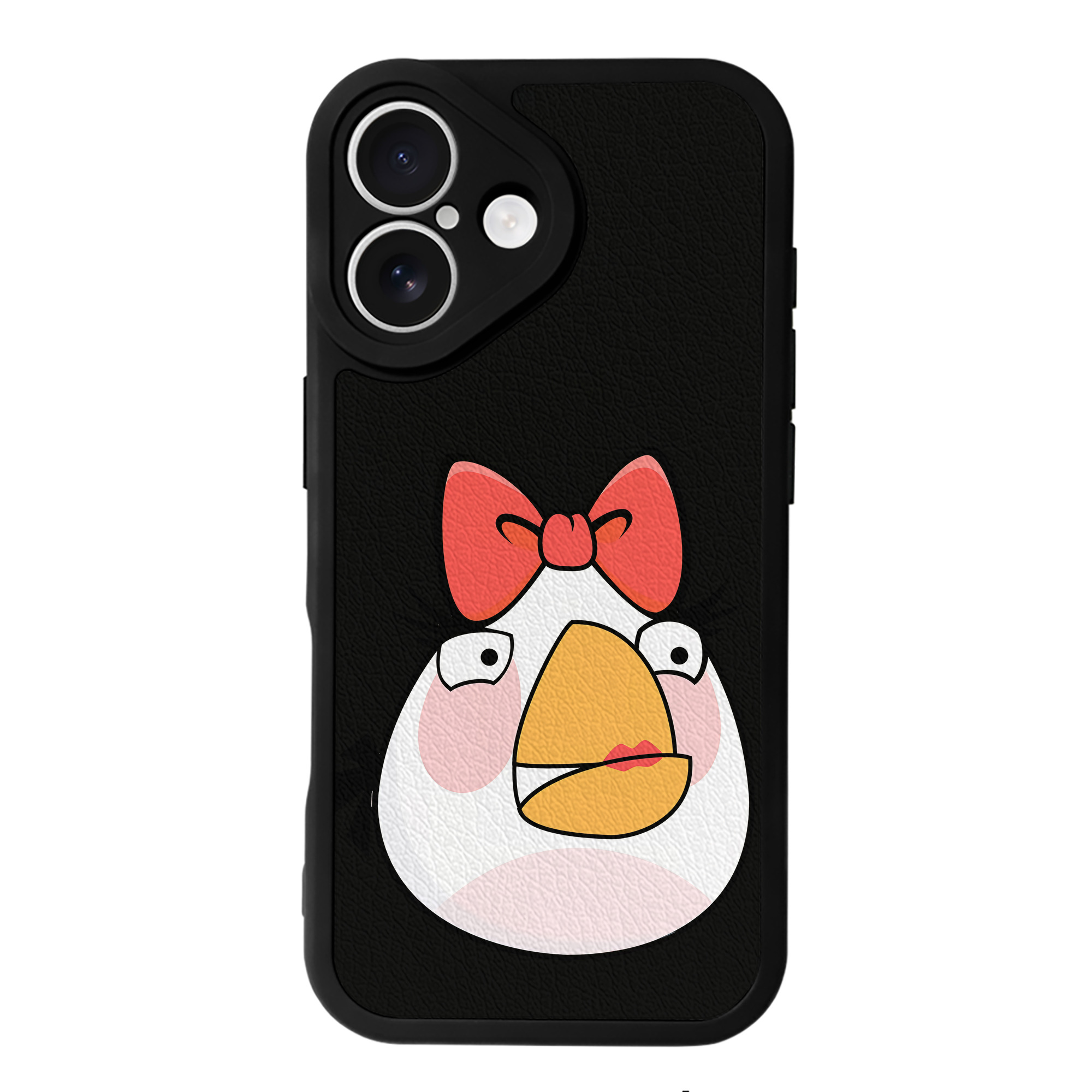 （画像用） Angry Birds アングリーバード 【iPhone 16シリーズ対応】シリコンスマホケース（レザー調） 材質：シリコン